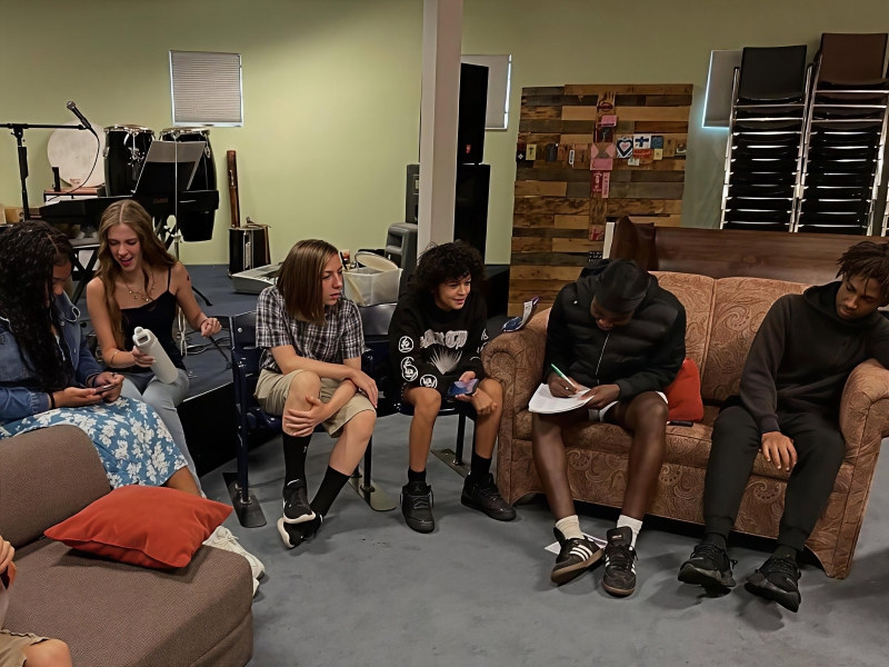 Yates Baptist Church members in fellowship